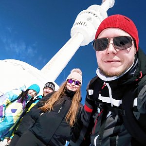 Lukáš Vaculík na vrcholu Praděd (4.2.2018 12:00)