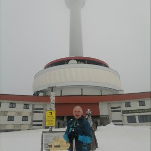 Jaroslav Hrabuška na vrcholu Praděd (28.2.2025 10:00)