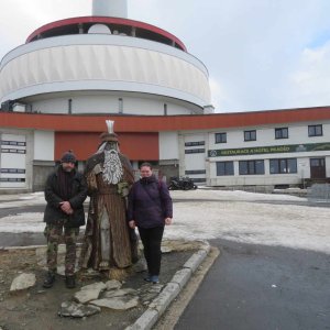 Lenka Sajkova on the summit of Praděd (25.3.2025 11:30)