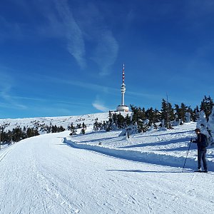 Vladimír Kučera na vrcholu Praděd (18.2.2019 13:05)