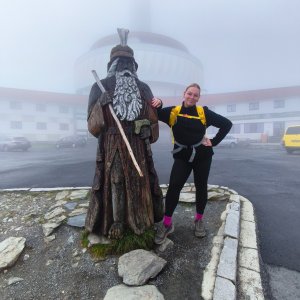 Ketty Dubňanská on the summit of Praděd (27.7.2026 13:30)