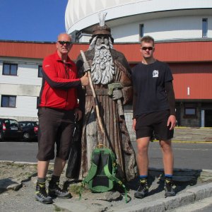 Michal Kříž on the summit of Praděd (11.8.2026 9:54)