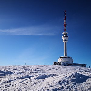 Zuzka Brožková na vrcholu Praděd (20.2.2021 8:51)