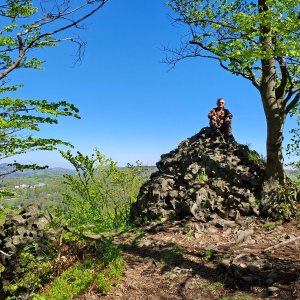 Jarda Vála on the summit of Češka (27.4.2025)