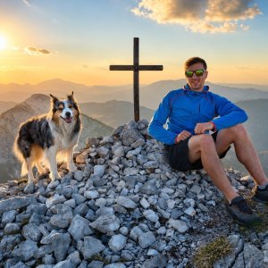 Jiří Králík na vrcholu Kleine Mitterbergwand (23.5.2026 19:47)