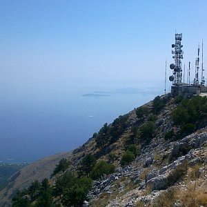 Tomáš Kupsa na vrcholu Pantokrator (21.8.2012 12:00)