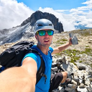 Jiří Králík on the summit of Windischkopf (13.7.2025 10:52)