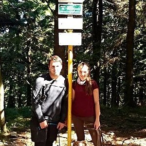 Markéta Čeníková na vrcholu Čertův mlýn (15.9.2019 12:15)