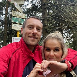 Barbora Lacková na vrcholu Čertův mlýn (26.9.2022)