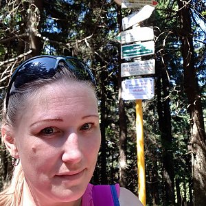 Jana Kubalová na vrcholu Čertův mlýn (5.7.2018 14:28)