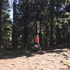 Ivana na vrcholu Čertův mlýn (1.8.2020 11:39)