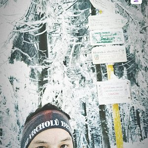 Jakub Špaček na vrcholu Čertův mlýn (31.12.2020 12:47)