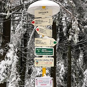 Janča na vrcholu Čertův mlýn (3.1.2021 9:03)