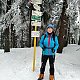 Jana Macíčková na vrcholu Čertův mlýn (7.2.2021 9:36)