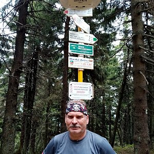 Lojza Žáček na vrcholu Čertův mlýn (5.6.2021 11:57)