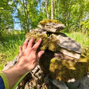 Jiří Králík na vrcholu Zpěvný vrch (10.5.2025 9:20)