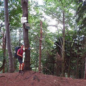 Iveta Válová na vrcholu Honský Špičák (1.8.2022 14:20)