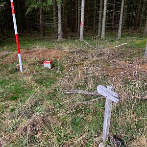 Jan Matiášek na vrcholu Mlýnský vrch (20.3.2023 10:23)