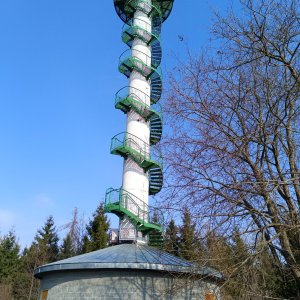 Ľuboš na vrcholu Podvrší (1.3.2026 10:45)