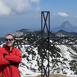 Divočák on the summit of Grosser Höllkogel (8.5.2016 12:50)