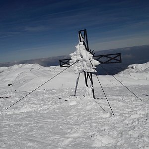 Jar Faldy on the summit of Grosser Höllkogel (24.3.2018 12:11)
