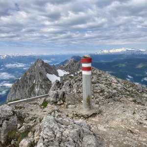 Tomáš Bublan on the summit of Grimming (8.6.2024 9:00)