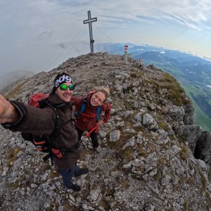 David Ryšavý on the summit of Grimming (13.9.2025 10:29)