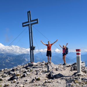 Jiří Králík on the summit of Grimming (30.8.2026 11:45)