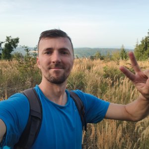 Jiří Králík on the summit of Plánivá (28.8.2026 17:58)