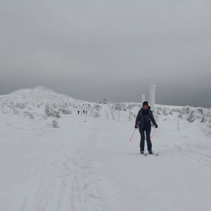 Iveta Válová on the summit of Violík (1.2.2026 15:36)
