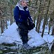 Jan Matiášek na vrcholu Zámky (26.12.2021 13:15)