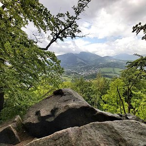 Šárka Dořičáková na vrcholu Medvědí skála (24.5.2020)