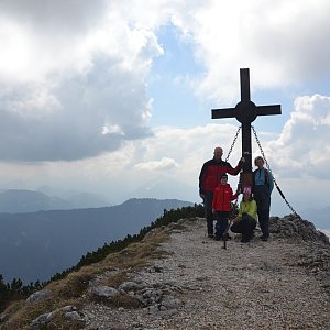 Michal Kříž on the summit of Hochkar (1.5.2014 13:35)