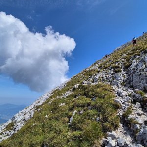 Mišule Kudlačka on the summit of Hoher Göll (15.8.2025 13:00)