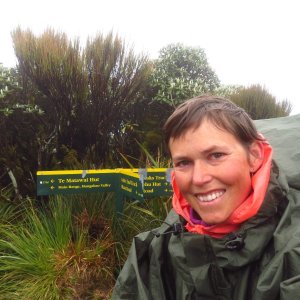 Iveta Válová on the summit of Richards Knob (21.11.2024)