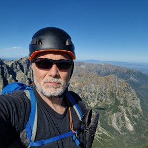 Rastislav Biarinec on the summit of Malá Litvorová veža (21.9.2025 10:59)