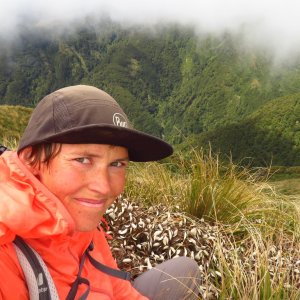 Iveta Válová on the summit of Vosseler (25.11.2024)