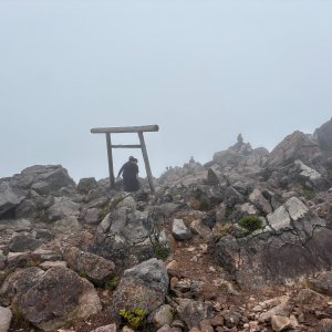 Martin Matějka on the summit of Nasu (14.9.2025)