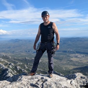 Rastislav Biarinec on the summit of Stredné Tulo (25.9.2025 16:59)