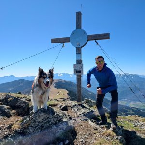 Jiří Králík on the summit of Rindernock (2.5.2026 11:26)