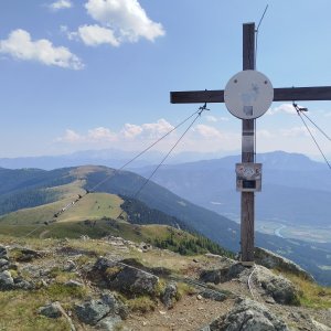 Jan Blažej on the summit of Rindernock (30.7.2026 15:11)