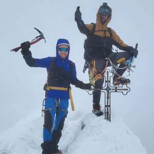 Pavel Svoboda na vrcholu Gerlachovský štít (3.3.2024 14:00)