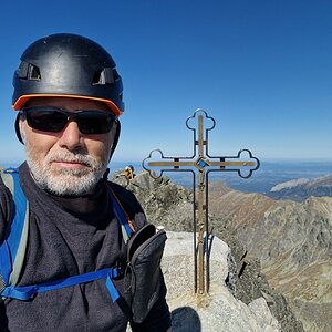 Rastislav Biarinec on the summit of Gerlachovský štít (21.9.2025 12:55)