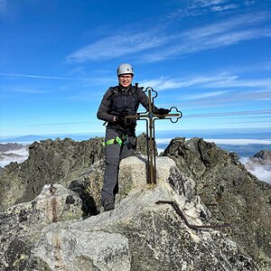 Patrik on the summit of Gerlachovský štít (28.9.2025 9:40)