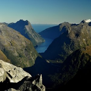 ThrasherVojti on the summit of Barrier Knob (15.3.2017 0:00)
