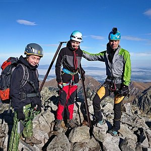 Martin Horáček na vrcholu Ľadový štít (4.11.2018 10:37)
