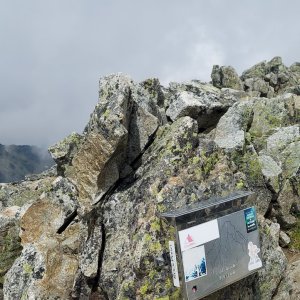 Pavel Svoboda on the summit of Pyšný štít (26.6.2023 11:10)