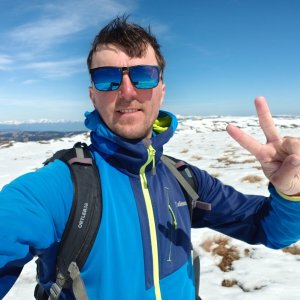 Jiří Králík on the summit of Kienberg (5.4.2026 12:36)