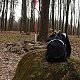 Jiřina na vrcholu Kleštěnec (3.4.2021 16:34)