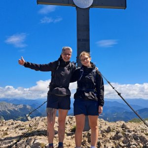 Mišule Kudlačka on the summit of Eisenerzer Reichenstein (5.8.2025 12:00)